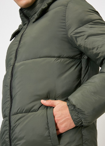 Оливкова (хакі) зимня куртка KOTON