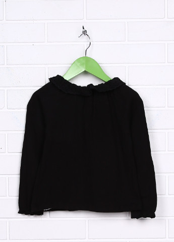 Черная блузка с длинным рукавом Zara Kids демисезонная