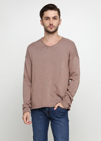 Кавовий демісезонний пуловер пуловер Sisley