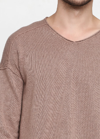 Кофейный демисезонный пуловер пуловер Sisley
