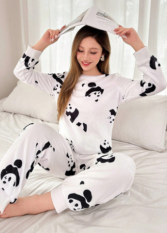 Белая всесезон пижама (свитшот, брюки) свитшот + брюки SHEIN