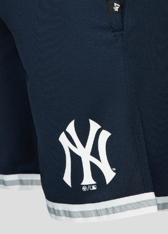 Темно-синие шорты с логотипом Ny Yankees 47 Brand (253616495)