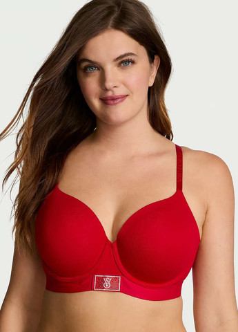 Красный демисезонный комплект (бюстгальтер, трусики) Victoria's Secret