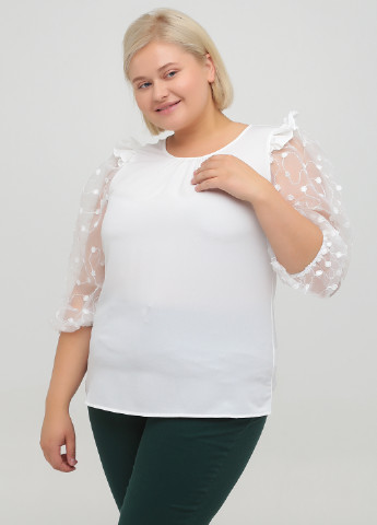 Белая демисезонная блуза Ashley Brooke