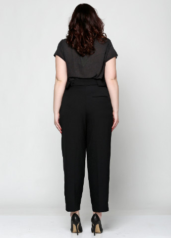 Черные кэжуал летние прямые брюки H&M