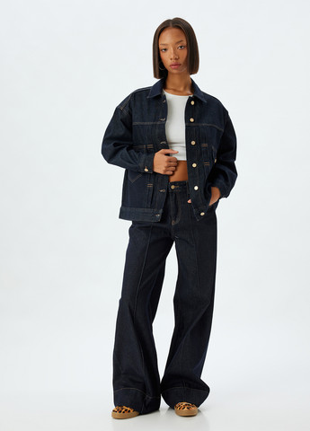 Темно-синяя летняя куртка KOTON