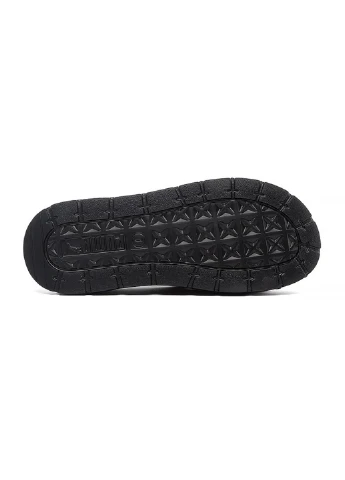 Черные шлепанцы 38945404 Puma с тиснением, с логотипом