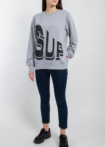 Сірий світшот Supreme Spain однотонний (251905329)