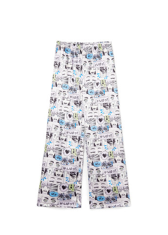 Голубая всесезон пижама (топ, брюки) топ + брюки Cropp