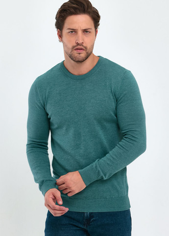 Светло-зеленый демисезонный свитер джемпер Trend Collection