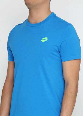 Голубая футболка с коротким рукавом Lotto