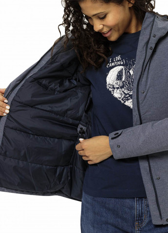 Темно-синя демісезонна куртка Jack Wolfskin SNOWY PARK JKT W