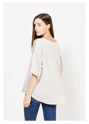 Бежевая блуза Mango