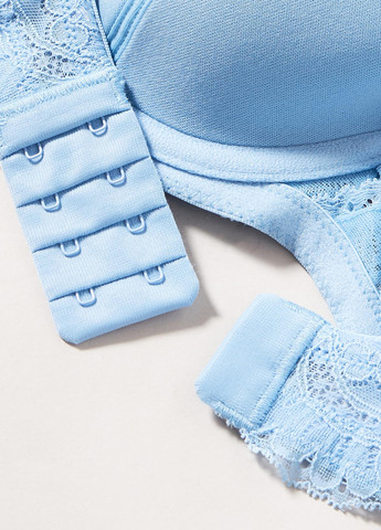 Блакитний демісезонний комплект (бюстгальтер, трусики) Emporio Armani