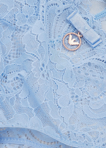 Блакитний демісезонний комплект (бюстгальтер, трусики) Emporio Armani