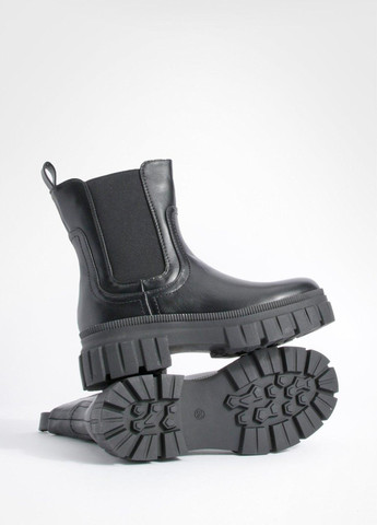 Осенние ботинки челси Boohoo без декора из искусственной кожи