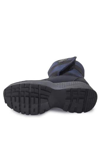 Синие кэжуал зимние ботинки Lilin Shoes