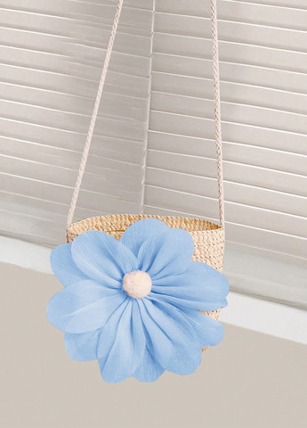 Голубой летний комплект (платье, сумка) SHEIN