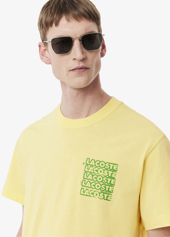 Жовта футболка Lacoste