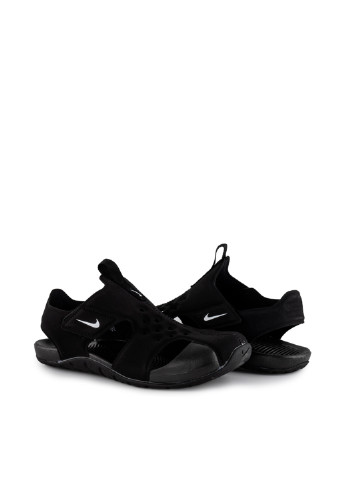 Черные кэжуал сандалии Nike на липучке