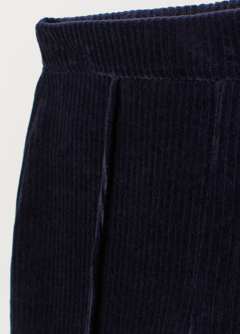 Темно-фиолетовые кэжуал демисезонные клеш брюки H&M