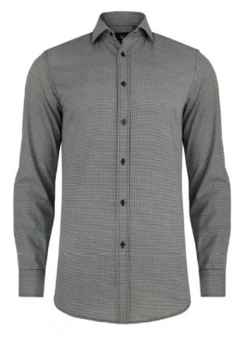 Черная кэжуал рубашка с геометрическим узором Pako Lorente