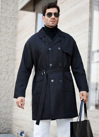 Плащ SHEIN тренчкот на гудзиках прямий (341735375)