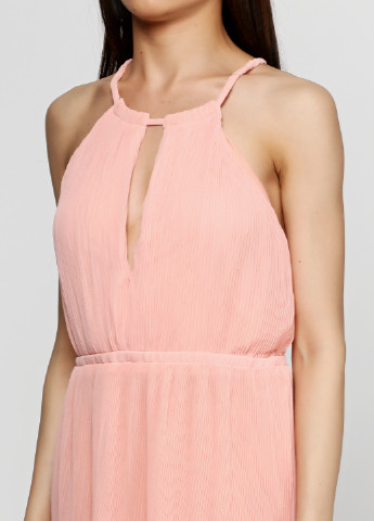 Рожева кежуал сукня довга H&M однотонна