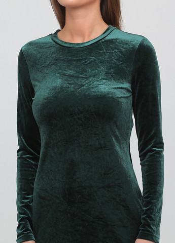 Изумрудное коктейльное платье силуэтная Monki однотонное