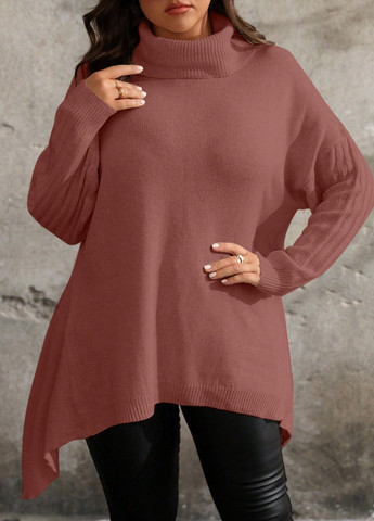 Теракотовий зимовий светр SHEIN