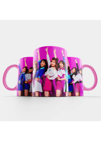 Чашка Fan Girl Твайс розовая - Twice 330 мл (254915176)