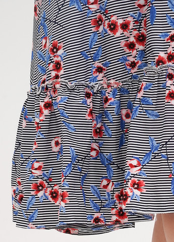 Блакитна кежуал сукня кльош Vicolo в смужку