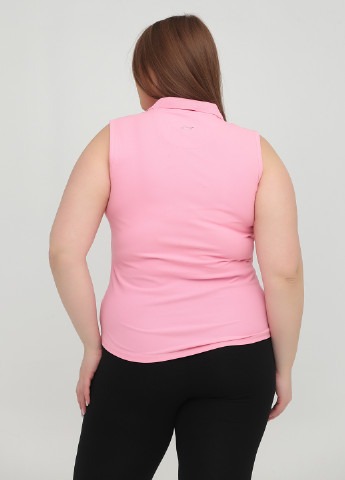 Розовая женская футболка-поло Greg Norman однотонная