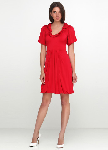 Красное кэжуал платье Paola Frani