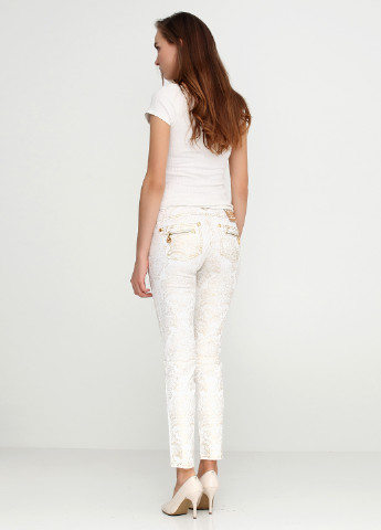 Белые кэжуал демисезонные брюки Angelo Marani