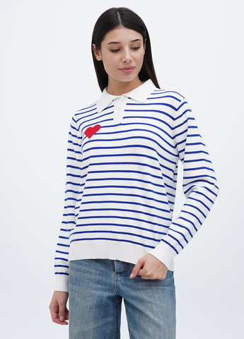 Білий демісезонний светр M@C