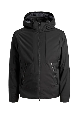 Чорна демісезонна куртка Jack & Jones