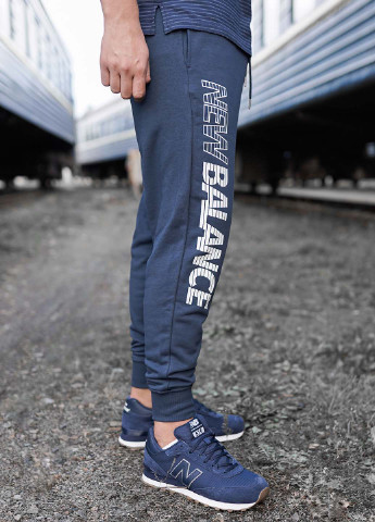 Темно-синие спортивные демисезонные джоггеры брюки New Balance