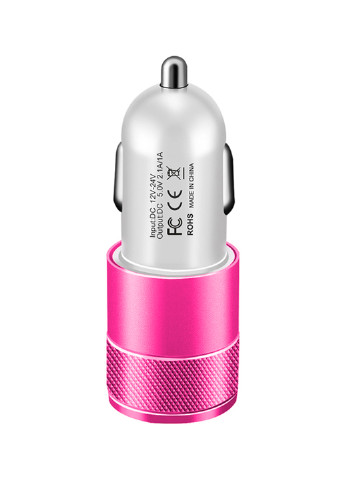 Автомобильное зарядное устройство 2 USB, 2.1A Pink/White XoKo cc-200 (132540132)