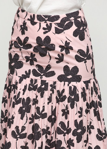 Розовая кэжуал цветочной расцветки юбка Marni клешированная