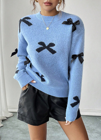 Блакитний демісезонний джемпер джемпер SHEIN