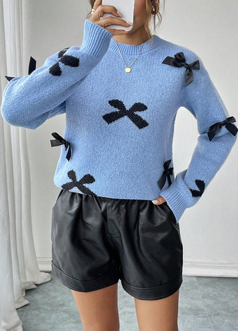 Блакитний демісезонний джемпер джемпер SHEIN