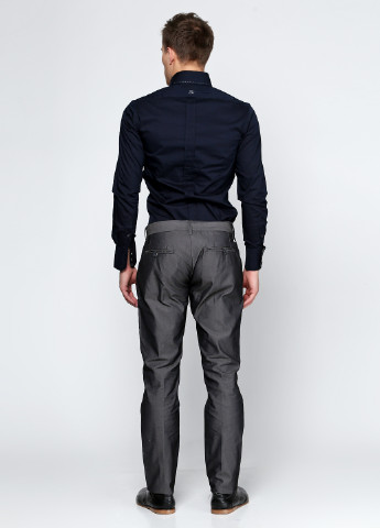Грифельно-серые классические демисезонные прямые брюки Antony Morato