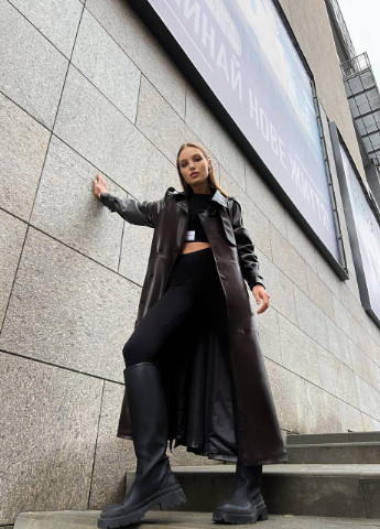 Коричневое демисезонное Тренч Liton