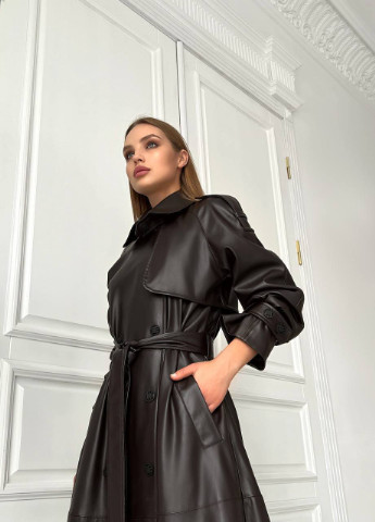 Коричневое демисезонное Тренч Liton