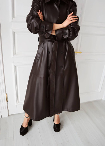 Коричневое демисезонное Тренч Liton