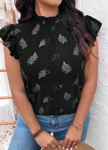 Чёрная блуза SHEIN