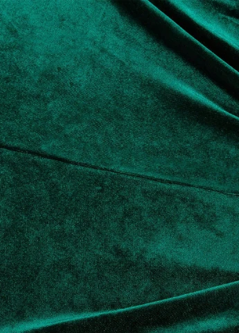 Темно-зелена вечірня сукня годе, з відкритими плечима SHEIN однотонна