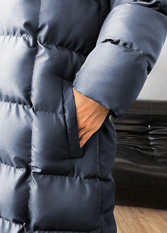 Сіро-голубий зимня куртка куртка-пальто SHEIN