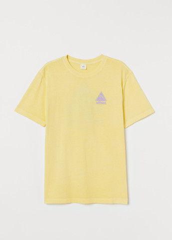 Светло-желтая футболка H&M